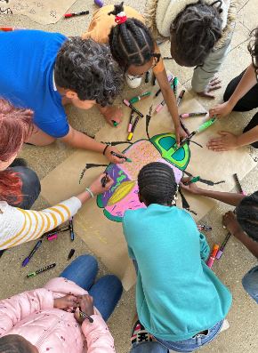 stage artistique création d'une oeuvre pour la lanterne givrée